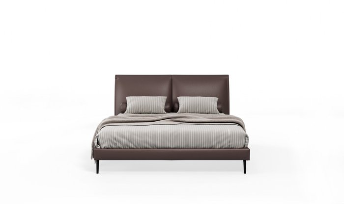 Кровать Sam Bow 180х200 темно-коричневого цвета - купить Кровати для спальни по цене 169400