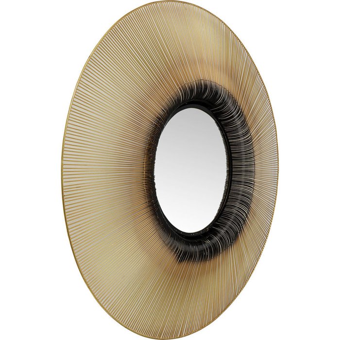Настенное зеркало Rayos в раме золотого цвета - купить Настенные зеркала по цене 44590.0