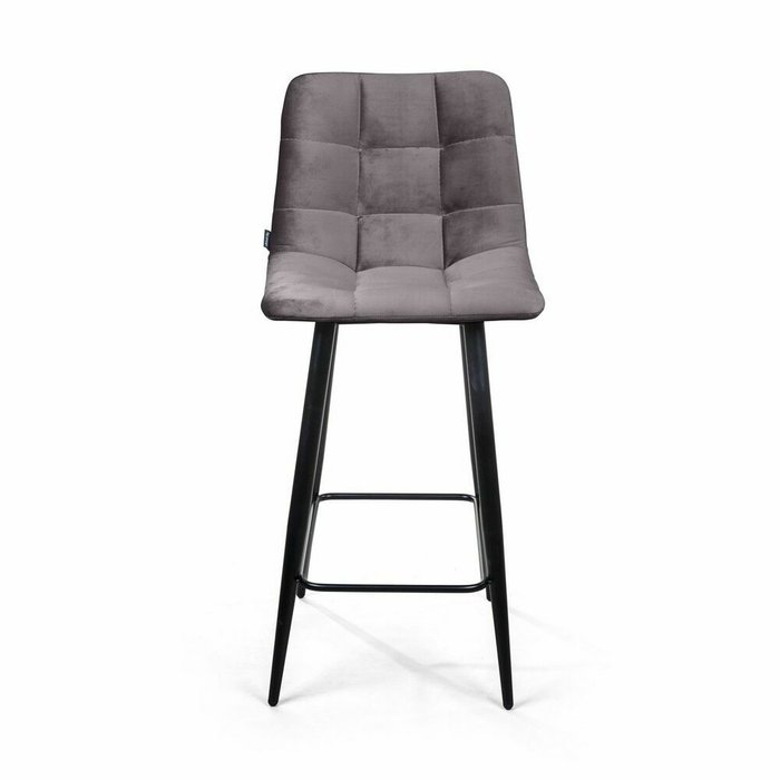 Полубарный стул Uno серого цвета - купить Барные стулья по цене 7490.0
