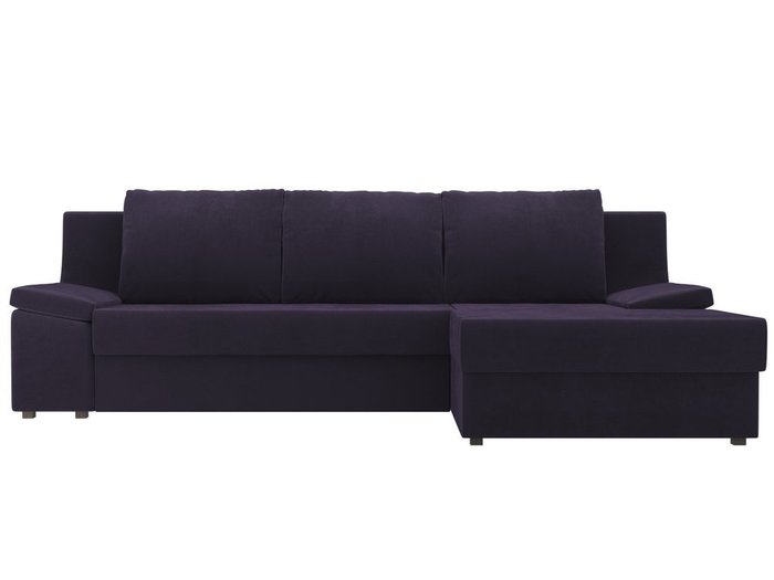 Угловой диван-кровать Челси темно-фиолетового цвета - купить Угловые диваны по цене 50990.0