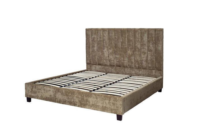 Кровать бежево-коричневого цвета 180х200 - купить Кровати для спальни по цене 80400.0
