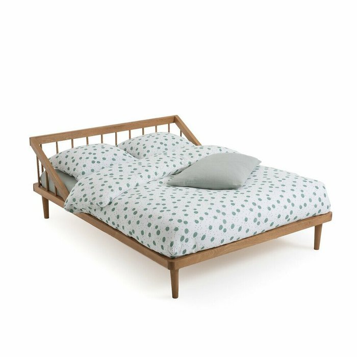 Кровать с основанием Barro 160x200 коричневого цвета