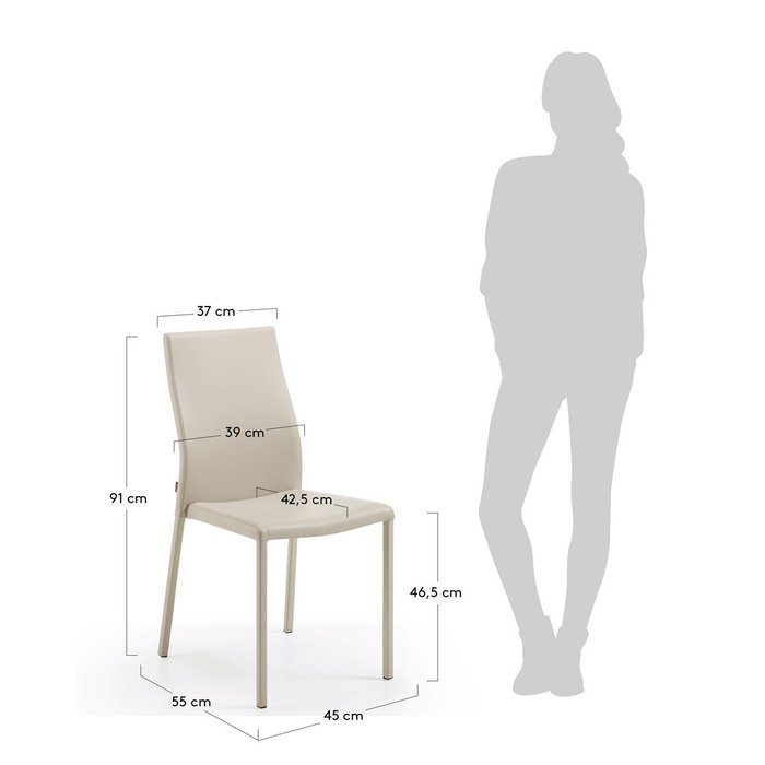 Стул Aura жемчужный - купить Обеденные стулья по цене 22990.0