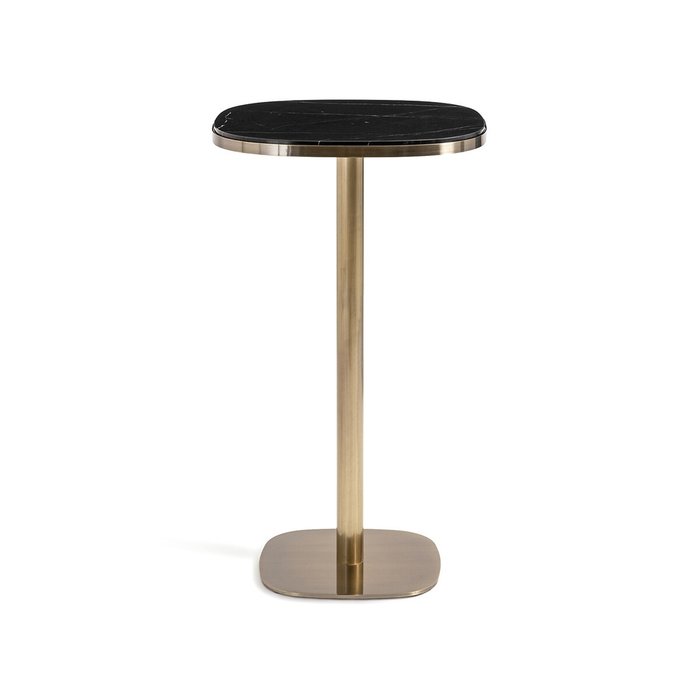 Стол высокий из мрамора Lixfeld черного цвета - купить Барные столы по цене 58378.0