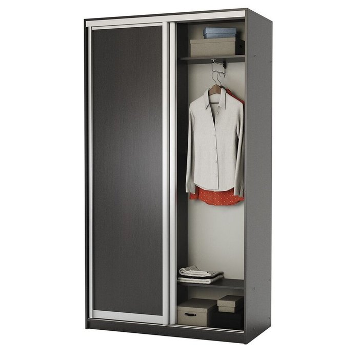 Шкаф-купе 2-х дв. Премиум 100х45х220 Венге - лучшие Шкафы-купе в INMYROOM Шкаф-купе 2-х дв. Премиум 100х45х220 Венге - лучшие Шкафы-купе в INMYROOM