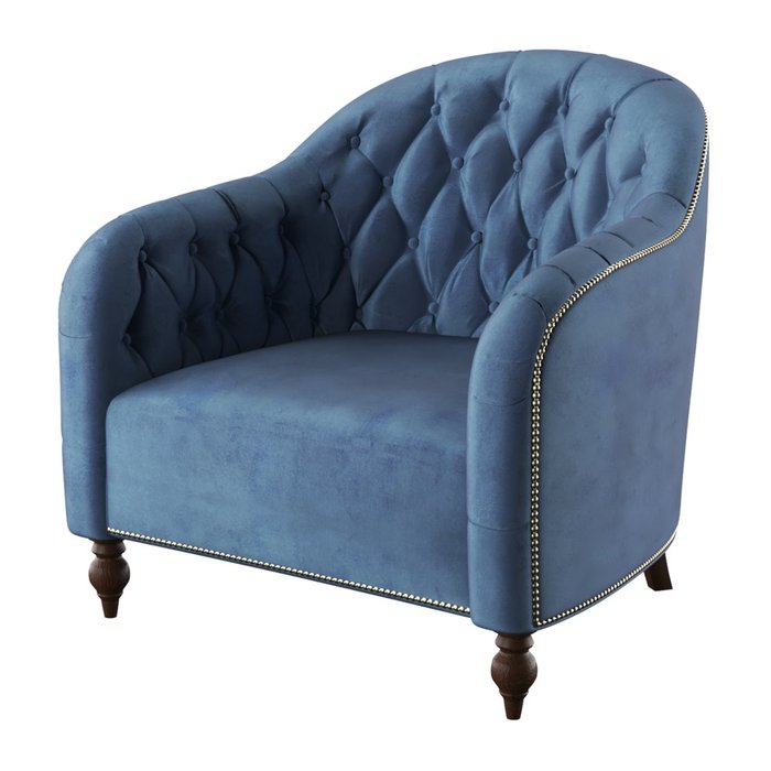 Кресло Abelia синего цвета