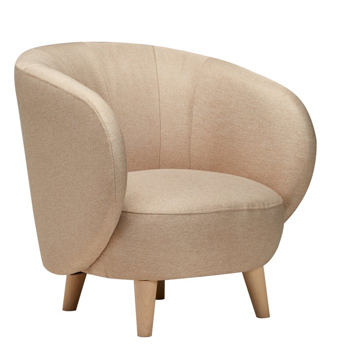 Кресло Мод бежевого цвета - купить Интерьерные кресла по цене 16330.0