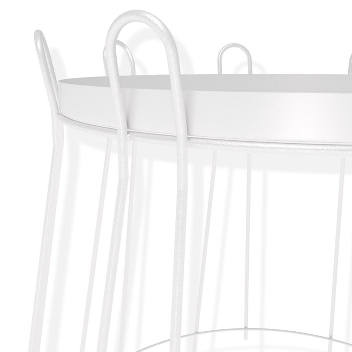 Комплект сервировочных столов Аахен белого цвета - лучшие Сервировочные столики в INMYROOM