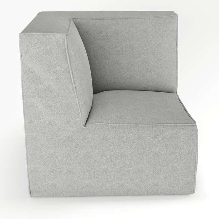 Кресло-Угол Quadro серого цвета - купить Бескаркасная мебель по цене 29200.0