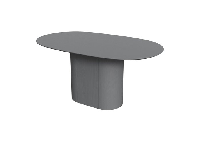 Овальный обеденный стол Type 160 серого цвета - купить Обеденные столы по цене 67900.0