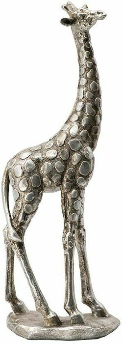 Фигурка Жираф серебряного цвета - купить Фигуры и статуэтки по цене 3186.0