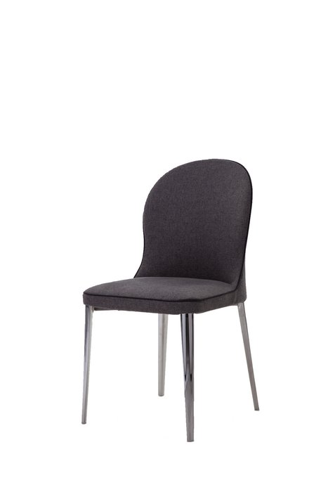 Обеденный стул на металлических ножках черный