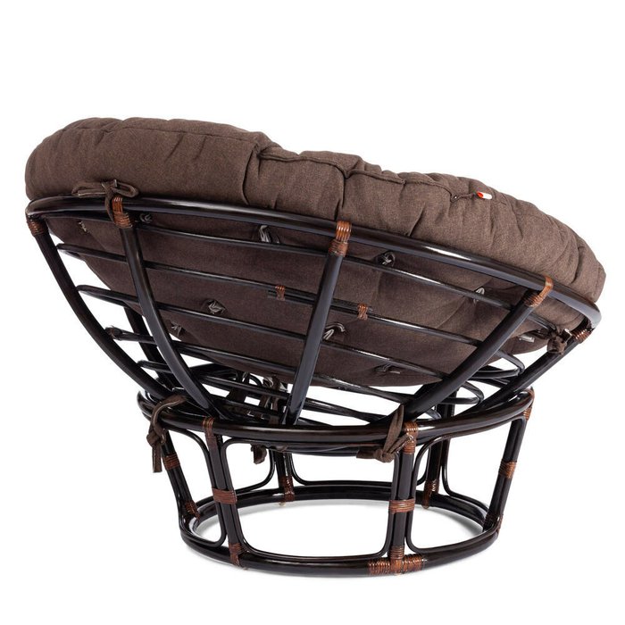Садовое кресло Papasan черно-коричневого цвета - лучшие Садовые кресла в INMYROOM