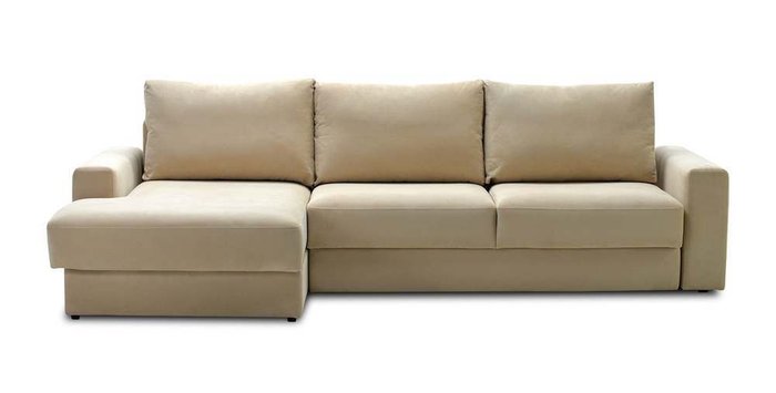 Угловой диван-кровать Вегас бежевого цвета - купить Угловые диваны по цене 103400.0