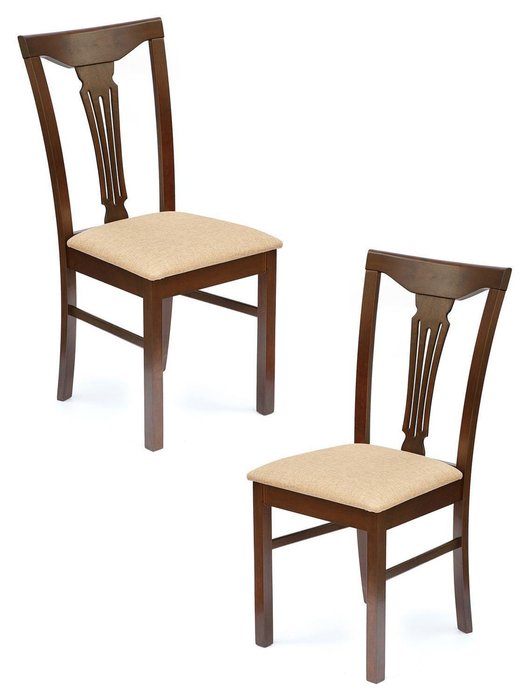 Набор их двух стульев Гермес бежево-коричневого цвета
