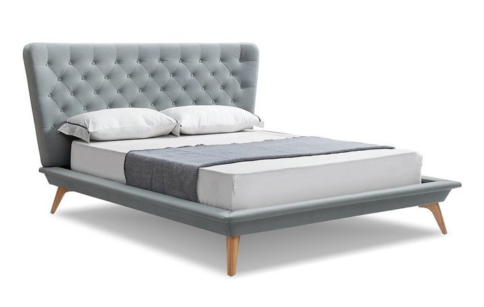 Кровать Bohemia 180х200 серого цвета Кровать Bohemia 180х200 серого цвета