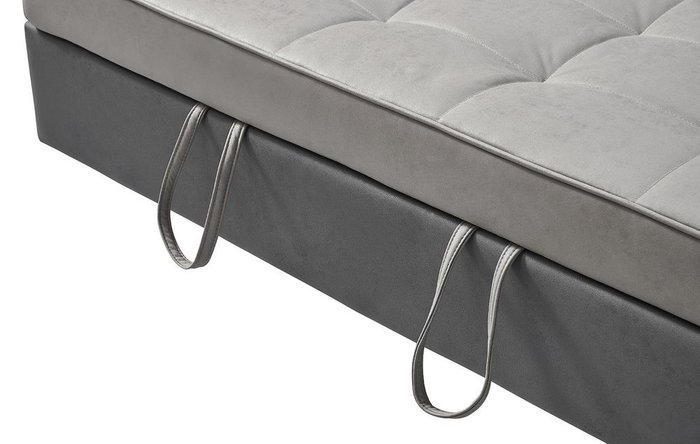 Прямой диван-кровать Claire L серого цвета - купить Прямые диваны по цене 66420.0