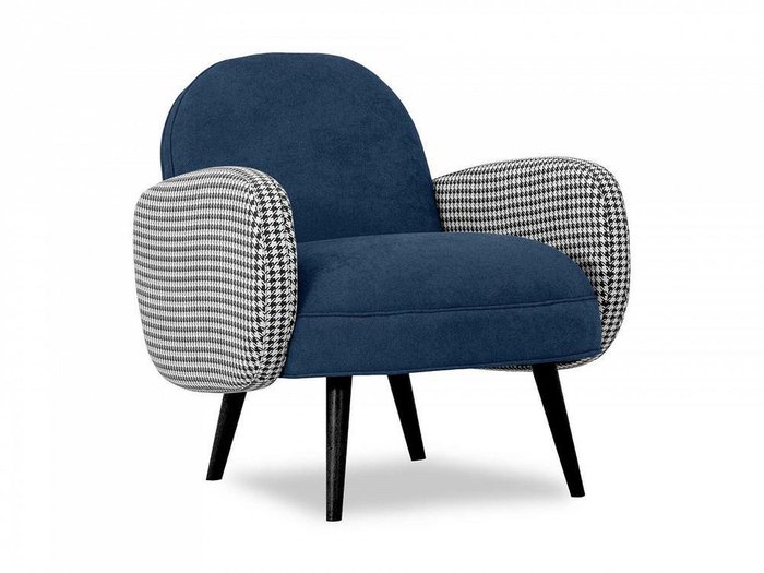 Кресло Bordo темно-синего цвета - купить Интерьерные кресла по цене 27590.0