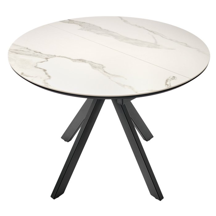Раздвижной обеденный стол Rudolf белого цвета - купить Обеденные столы по цене 51190.0