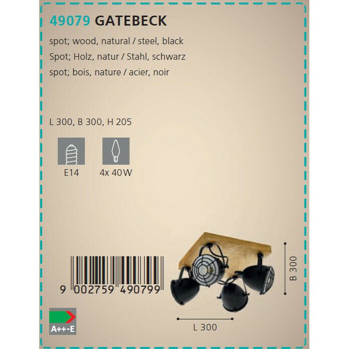 Спот Gatebeck в стиле лофт - лучшие Накладные споты в INMYROOM Спот Gatebeck в стиле лофт - лучшие Накладные споты в INMYROOM