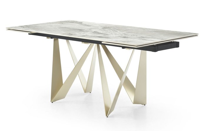 Раздвижной обеденный стол Wilhelm М серого цвета - купить Обеденные столы по цене 176850.0