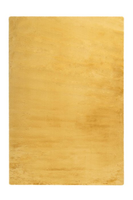 Однотонный ковер Heaven желтого цвета 80х150