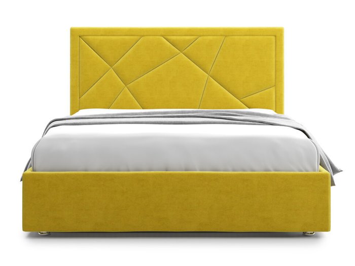 Кровать Premium Milana 3 160х200 желтого цвета с подъемным механизмом - купить Кровати для спальни по цене 58000.0