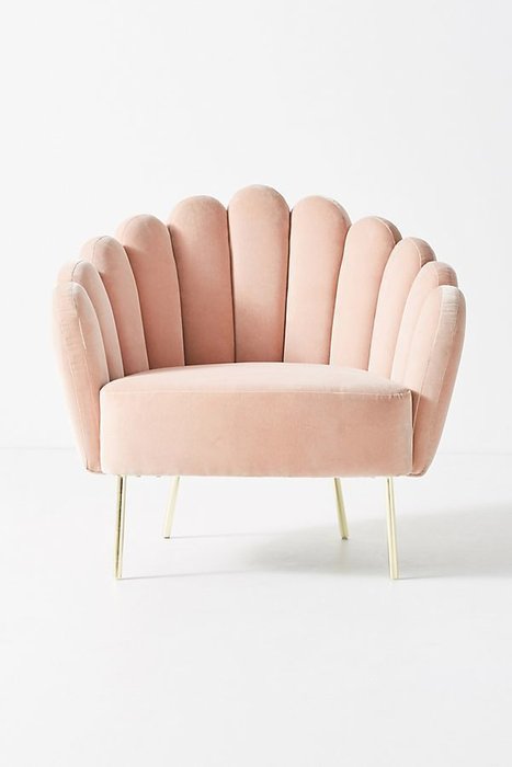 Кресло Amira розового цвета