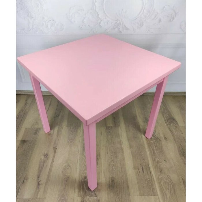 Обеденный стол Классика 70х70 розового цвета - лучшие Обеденные столы в INMYROOM