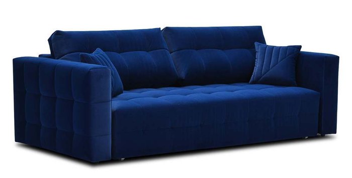 Диван-кровать Энзо синего цвета