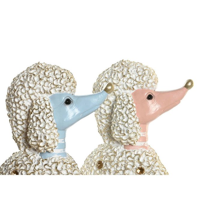 Декоративная фигура 18 x 10 x 30,5 cm Scandi Синий Розовый (2 штук) - лучшие Фигуры и статуэтки в INMYROOM