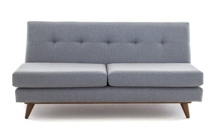 Прямой диван серого цвета - купить Прямые диваны по цене 80960.0