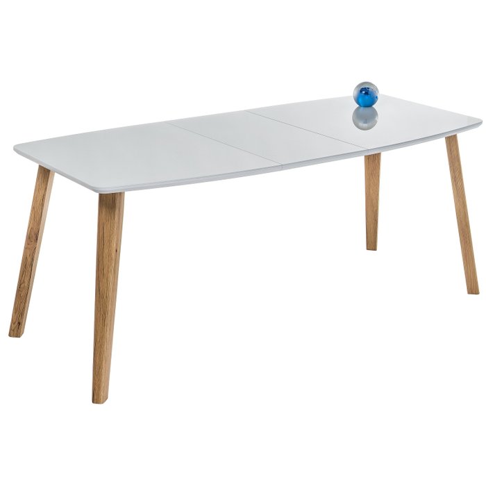 Раздвижной обеденный стол Серсея белого цвета - купить Обеденные столы по цене 30690.0