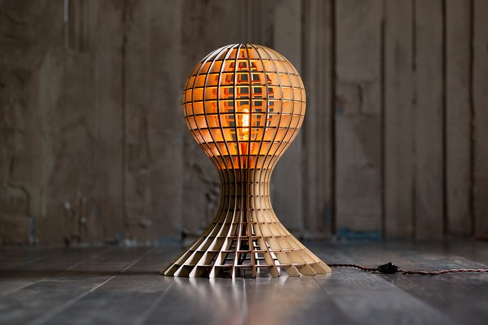 Светильник настольный "Медуза" бесцветный лак - купить Настольные лампы по цене 4790.0