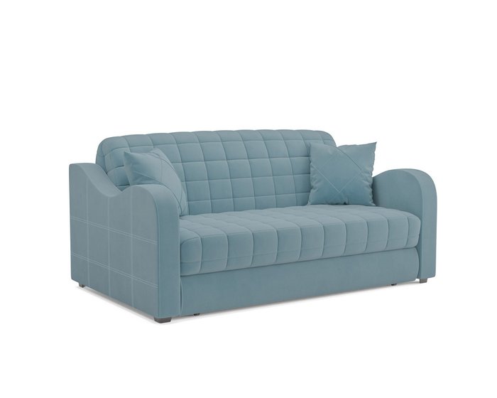Диван-кровать Барон 4 голубого цвета