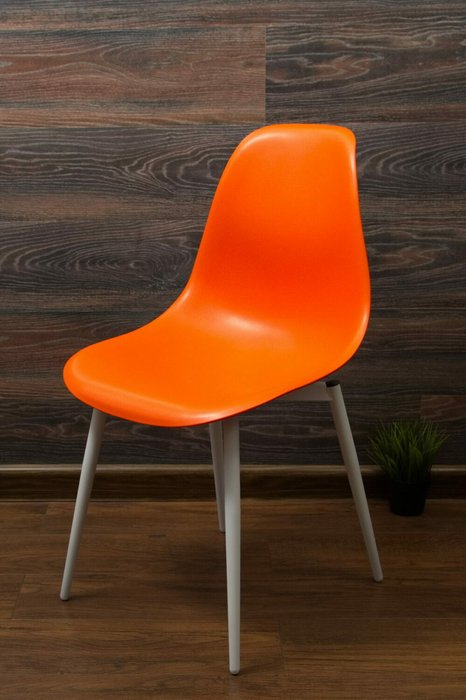 Стул Туссе бело-оранжевого цвета - лучшие Обеденные стулья в INMYROOM