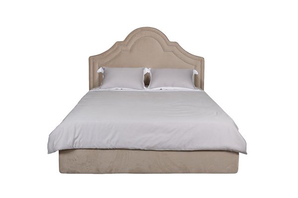 Кровать Charlotte бежевого цвета  с подъемным механизмом 160х200