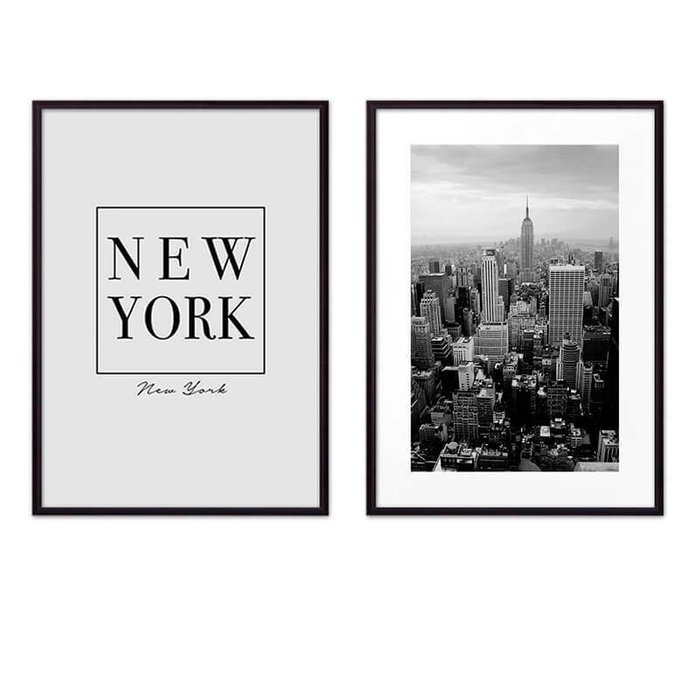 Набор постеров Нью-Йорк №1 21х30 см - 2 шт.