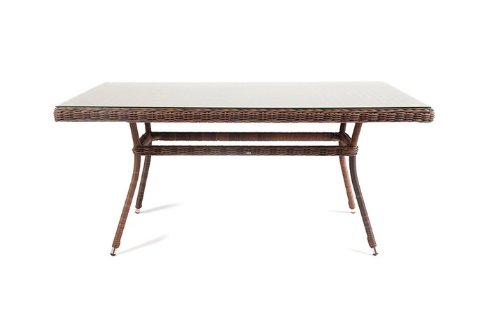 Обеденный стол Латте 140 коричневого цвета - лучшие Садовые столы в INMYROOM