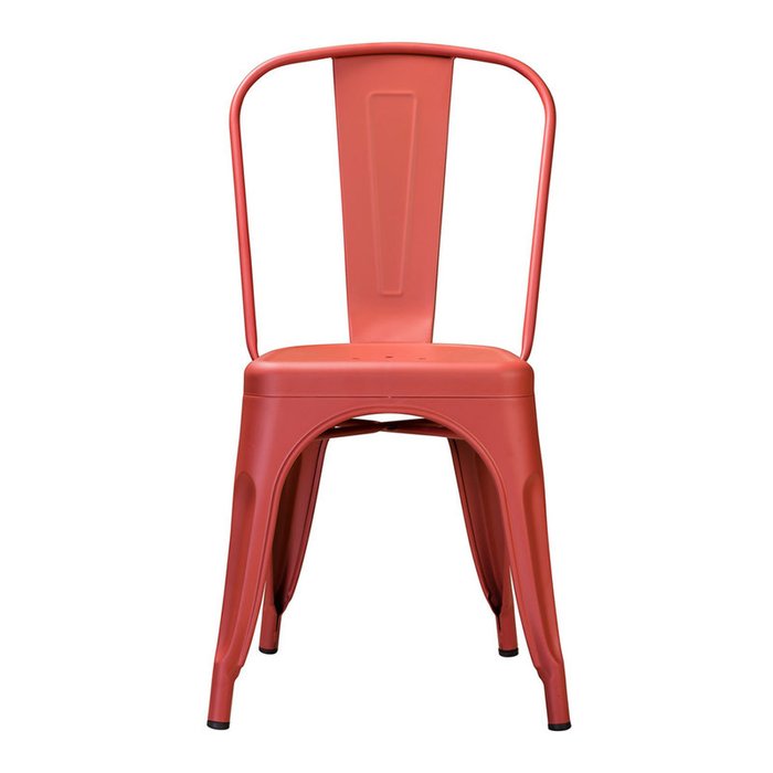 Стул Tolix из металла красного цвета - купить Обеденные стулья по цене 5520.0