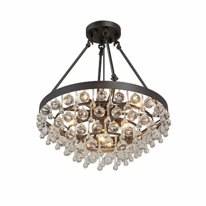Потолочный светильник V5352-1/5S (хрусталь, цвет прозрачный) - купить Подвесные люстры по цене 28250.0