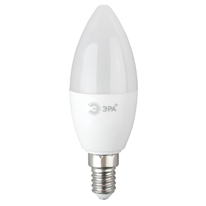 Лампа светодиодная E14 8W 6500K матовая белого цвета
