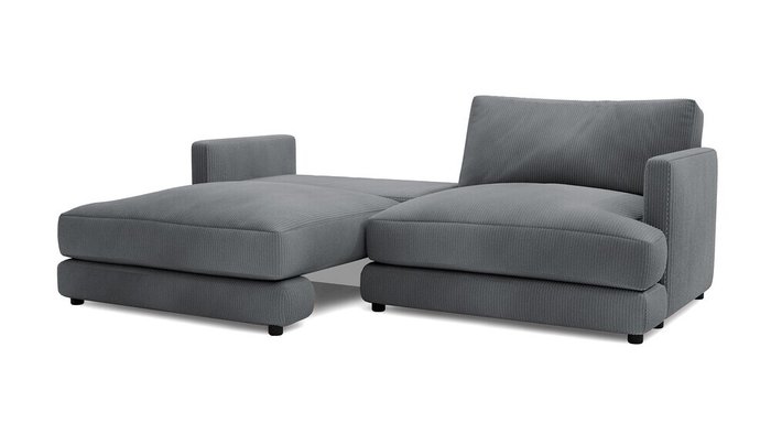 Прямой диван-кровать Ибица серого цвета - лучшие Прямые диваны в INMYROOM