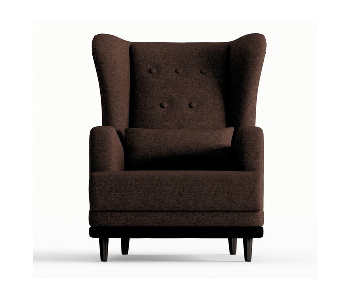 Кресло Лорд коричневого цвета - купить Интерьерные кресла по цене 13290.0