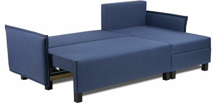 Диван-кровать угловой Туули синего цвета - купить Угловые диваны по цене 48999.0