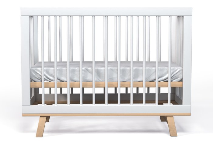 Кроватка для новорожденного Lilla Aria 60х120 белого цвета - лучшие Колыбели в INMYROOM
