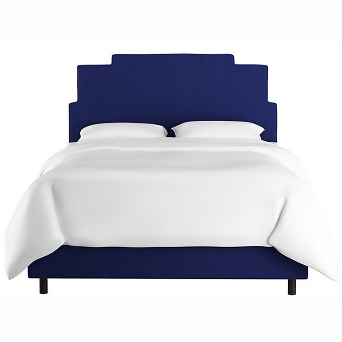 Кровать Paxton Bed Light Blue темно-синего цвета 160x200 