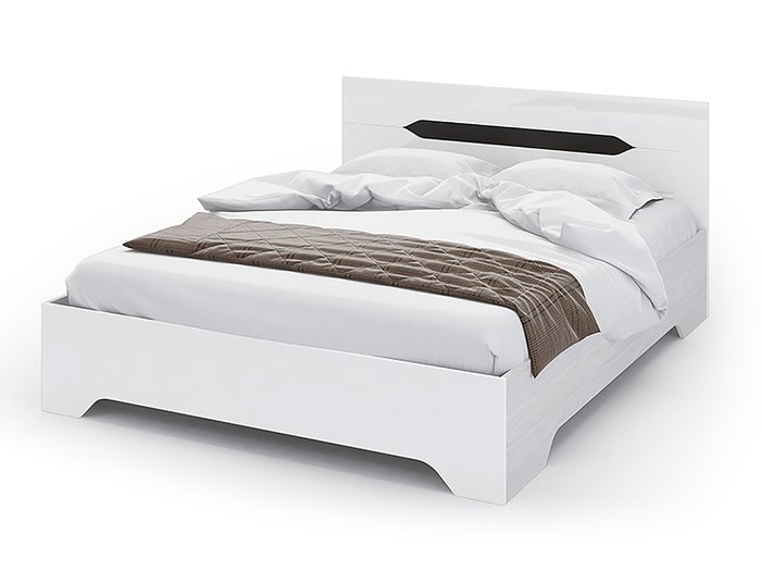 Кровать с ортопедическим основанием Валирия 160х200  белого цвета - купить Кровати для спальни по цене 24623.0