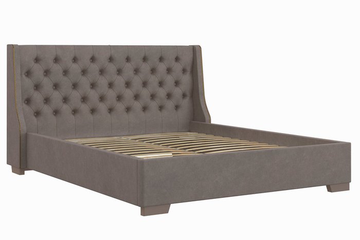 Кровать Кантри 140х200 серого цвета - лучшие Кровати для спальни в INMYROOM