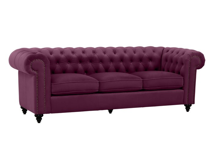 Диван Chester Classic лилового цвета - купить Прямые диваны по цене 58390.0
